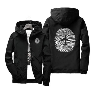 Aviation Finger Print Windbreaker