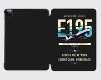Thumbnail for Embraer E195 design on black ipad tablet case