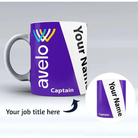 Avelo Airlines Designed Ceramic White Mugs