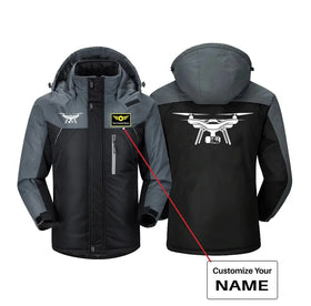 Drone Silhouette Thick Winter Jackets