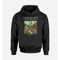 Thumbnail for ZERMATT - Poster - Premium Hoodie - Black