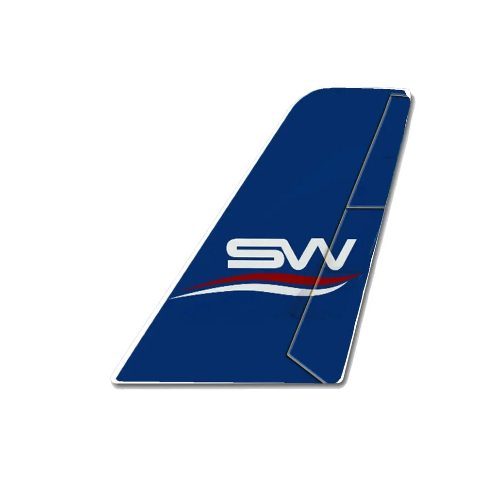 Silk Way West Airlines aviation design tail sticker in weather-resistant vinyl.