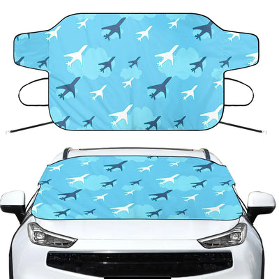 Cool & Super Airplanes Car aviation design on car windshield cover.