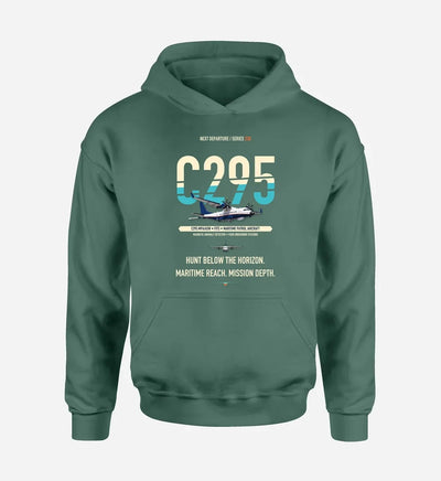 Airbus C295 MPA-ASW design on green hoodie single side