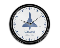 Thumbnail for Concorde aviation themed wall clock, premium wood and metal.