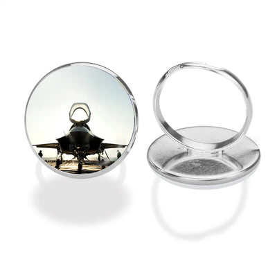 Fighter Jet 35 aviation ring in stainless steel.