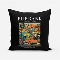 Thumbnail for BURBANK - Poster - Pillow - Black