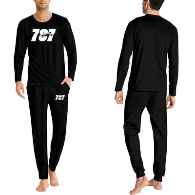 Super Boeing 787 men pajamas - Black
