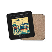 Thumbnail for The Snow Clearance Crew - Designed Coasters design on black 1-piece