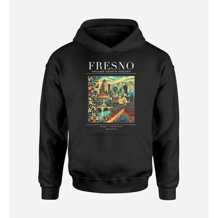 FRESNO - Poster - Premium Hoodie - Black