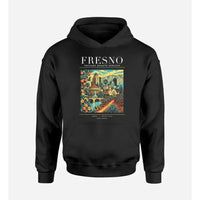 Thumbnail for FRESNO - Poster - Premium Hoodie - Black