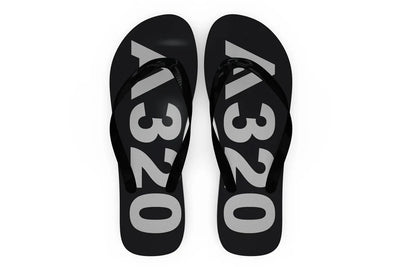 Airbus A320 Text Slippers (Flip Flops) aviation print slippers and flip-flops, durable rubber sole.