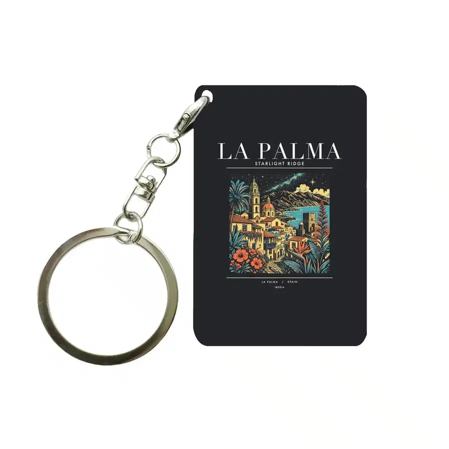 LA PALMA - Poster - Key Chain - Black