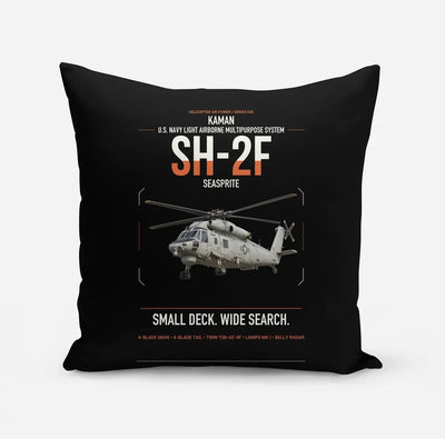 Kaman SH-2F Seasprite design on black pillow