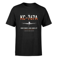 Thumbnail for Boeing KC-767A design on black double-side t-shirt, single-side print