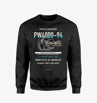 Thumbnail for PW4000-94 design on black sweatshirt