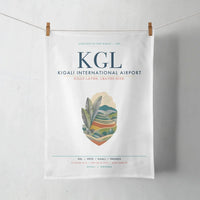 Thumbnail for Kigali International Airport (KGL) design on white towel