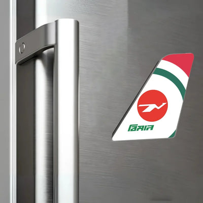 Biman Bangladesh aviation design tail magnet in 3D metal with magnetic back.