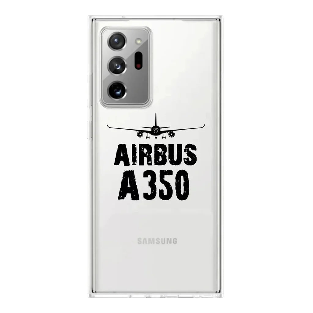 Airbus A350 & Plane Transparent Silicone Samsung S & Note aviation themed transparent Samsung Galaxy S/Note case for Samsung.