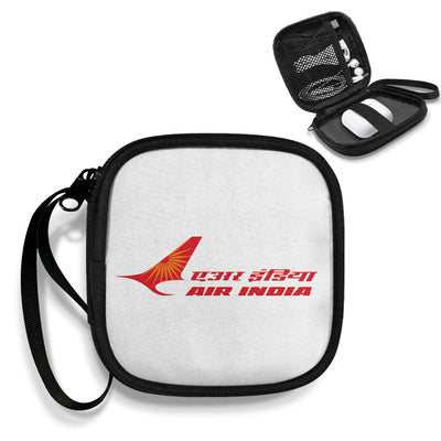 Air India Airlines Portable aviation print portable headphone bag, padded polyester.