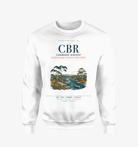 Thumbnail for Canberra Airport (CBR) design on white sweatshirt