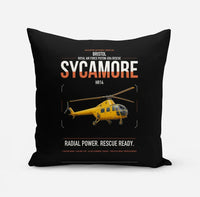 Thumbnail for Bristol Sycamore HR14 design on black pillow