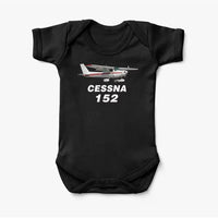 Thumbnail for The Cessna 152 aviation print on kids gentle cotton bodysuit.