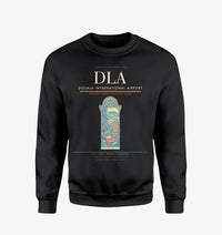 Thumbnail for Douala International Airport (DLA) design on black sweatshirt