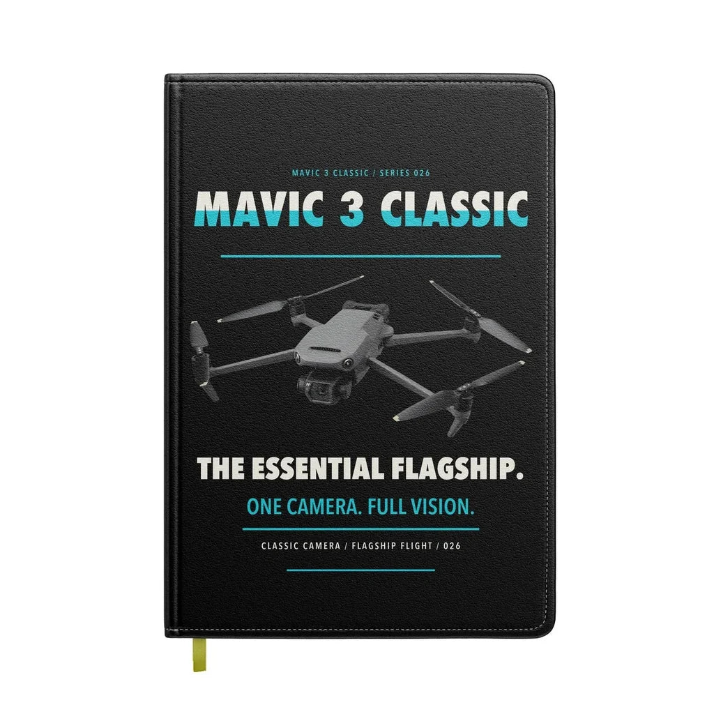 DJI Mavic 3 Classic design on black notebook