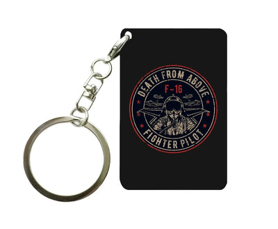 Fighter Jet 16 - Death From Above aviation aviation key chain, durable metal alloy.