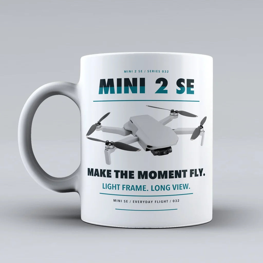 Mini 2 SE Mug design on white dji