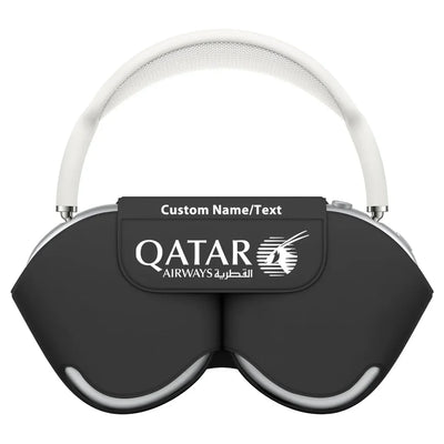 Qatar Airways Airlines aviation print AirPods Max case, fits AirPods Max.