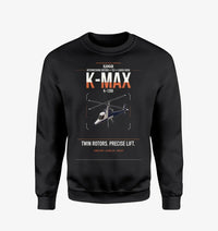 Thumbnail for Kaman K-1200 K-MAX design on black sweatshirt