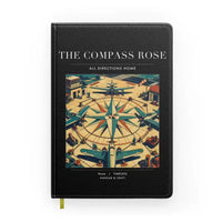 Thumbnail for VINTAGE G4139 - The Compass Rose - Designed Notebooks design on black