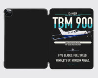 Thumbnail for Daher TBM 900 design on black ipad tablet case