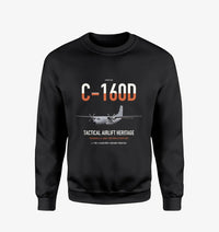 Thumbnail for Transall C-160D design on black sweatshirt