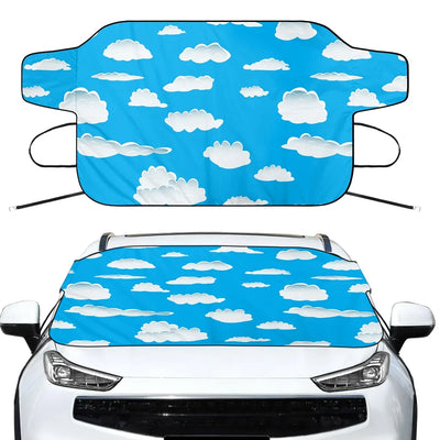 Amazing Clouds Car aviation design on car windshield cover.
