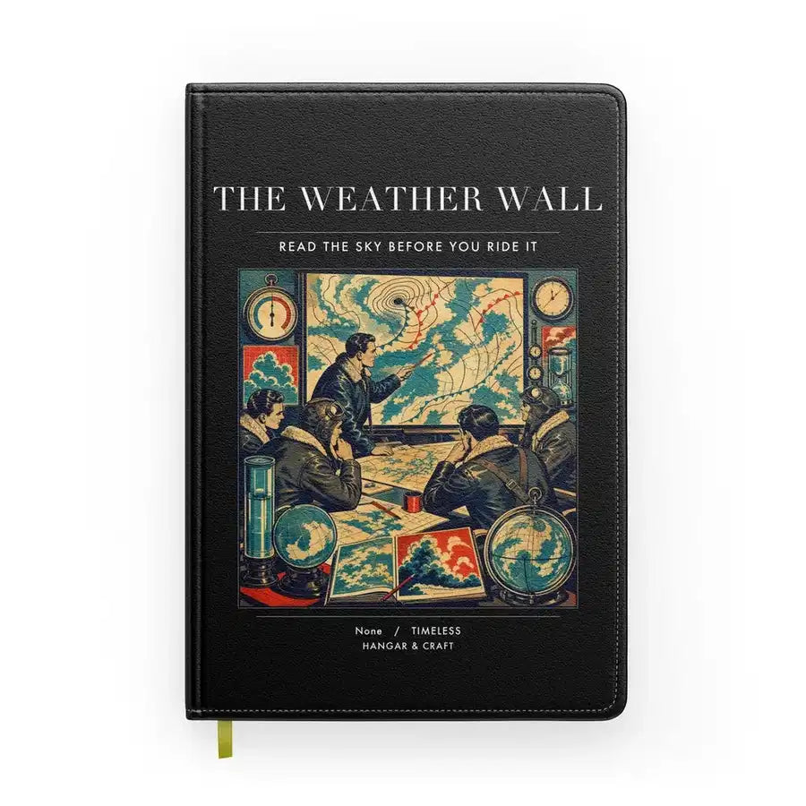 VINTAGE G4141 - The Weather Wall - Designed Notebooks design on black