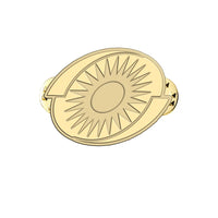 Thumbnail for RwandAir Airlines aviation hollow pin in polished alloy.