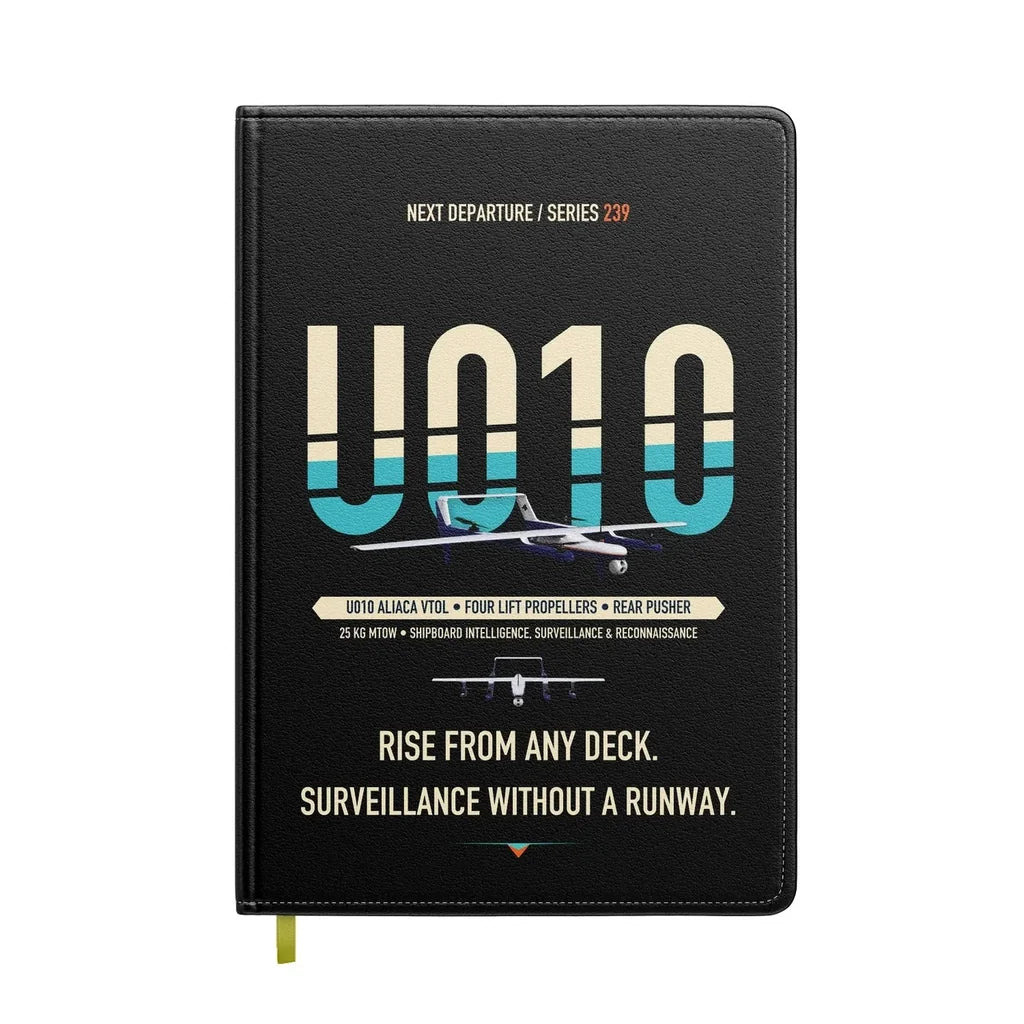 Airbus U010 Aliaca VTOL design on black notebook