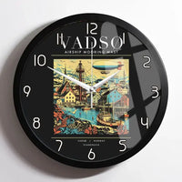 Thumbnail for VADSØ - Poster - Wall Clock Framed - Black