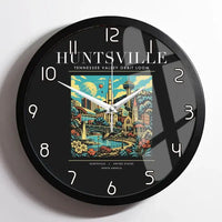 Thumbnail for HUNTSVILLE - Poster - Wall Clock Framed - Black