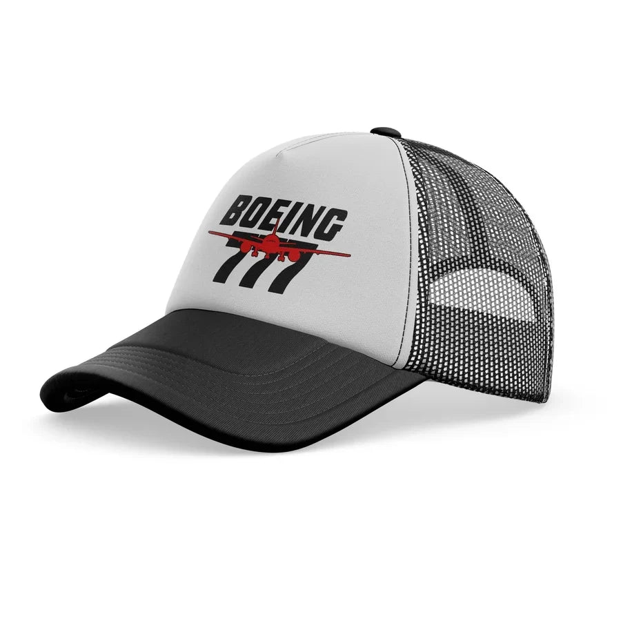 Amazing Boeing 777 trucker cap - black