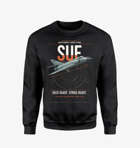 Thumbnail for Dassault Super Étendard design on black sweatshirt