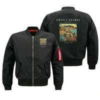 Thumbnail for GRAN CANARIA - Poster - Bomber Jacket - Black