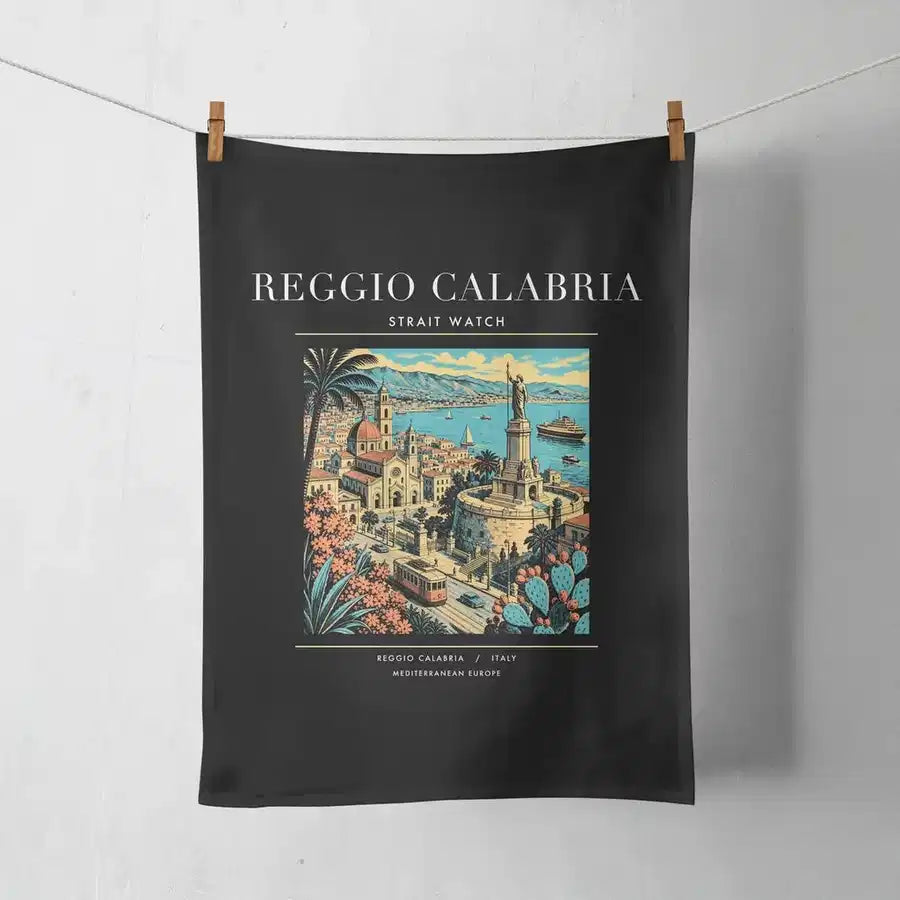 REGGIO CALABRIA - Poster - Towel - Black