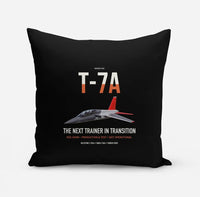 Thumbnail for T-7A Red Hawk design on black pillow