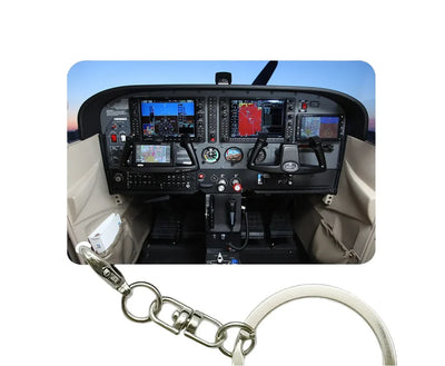 Cessna 172 Cockpit aviation aviation key chain, durable metal alloy.