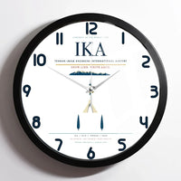Thumbnail for Tehran Imam Khomeini International Airport (IKA) design on white framed wall clock
