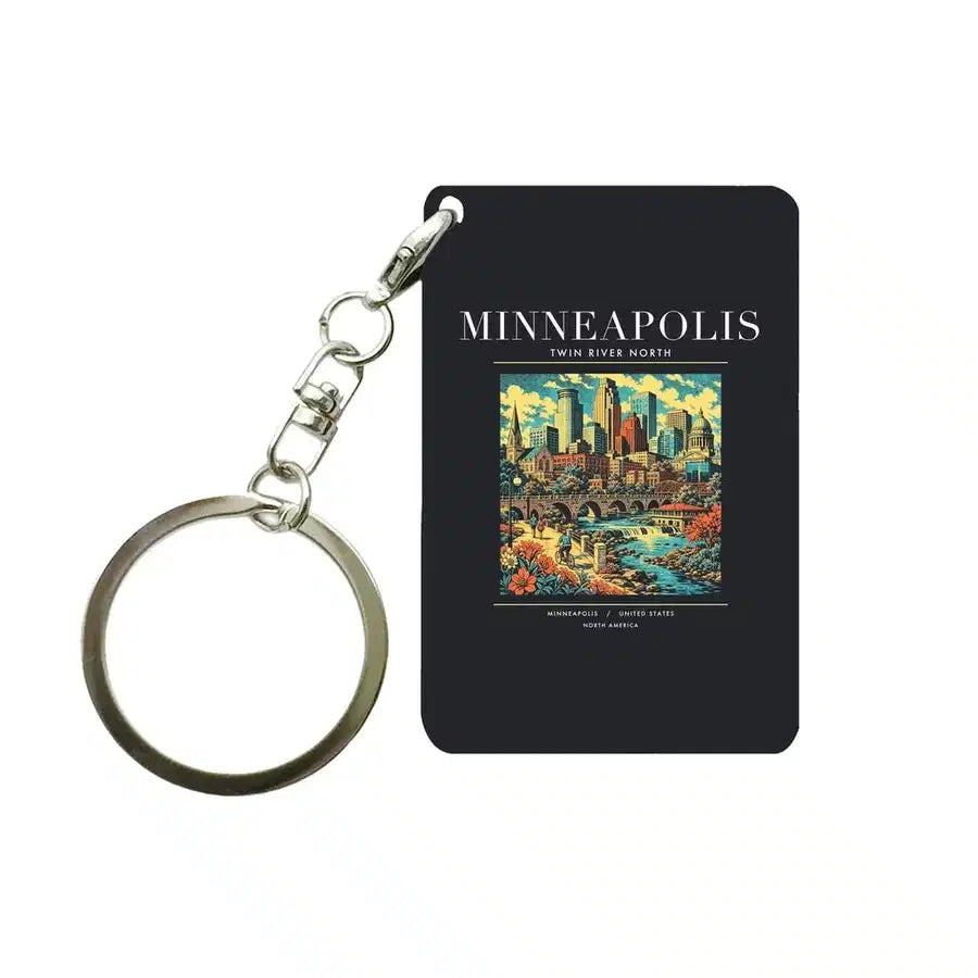 MINNEAPOLIS - Poster - Key Chain - Black